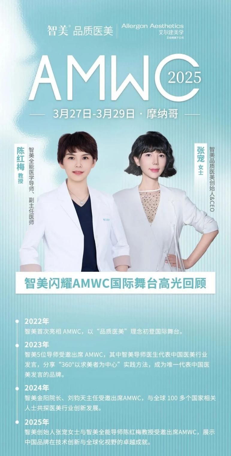 江浙沪抗衰“天花板”！智美连续4年亮相AMWC(图4)