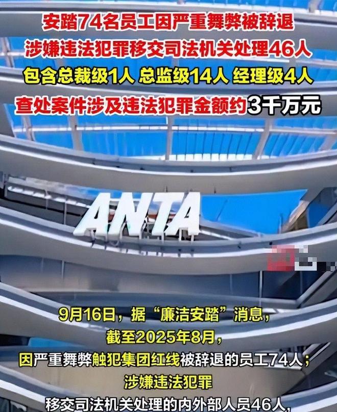 安踏严惩内鬼!74名员工被辞退46人送进去涉及3千万元(图4)